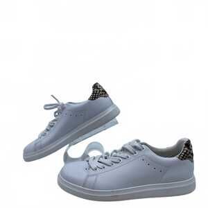 Tory Burch White Leather Textile Sneakers | Men’s US 7.5 Regular